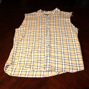 PacSun Grunge Sleeveless Plaid Shirt - Size M, Punk/Skater Style